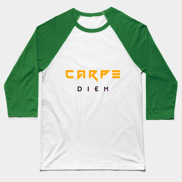 CARPE DIEM Baseball T-Shirt by KAZMIR SHOP